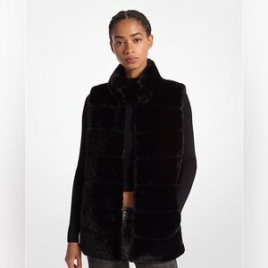 Michael Kors Faux Fur Brown Vest